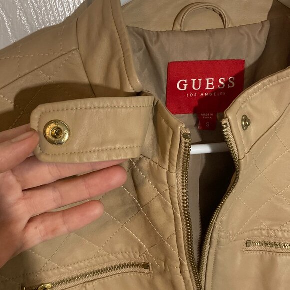 Guess Leather Jacket - Women's Size Small NWOT - Picture 1 of 14
